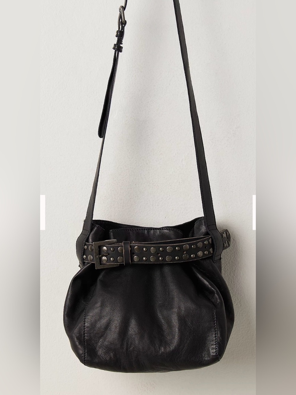 Free People Embellished Belt Bucket Bag